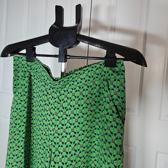 Max Studio Womens Green and Blue Elastic Waist Palazzo Pants Size Large - Picture 4 of 16